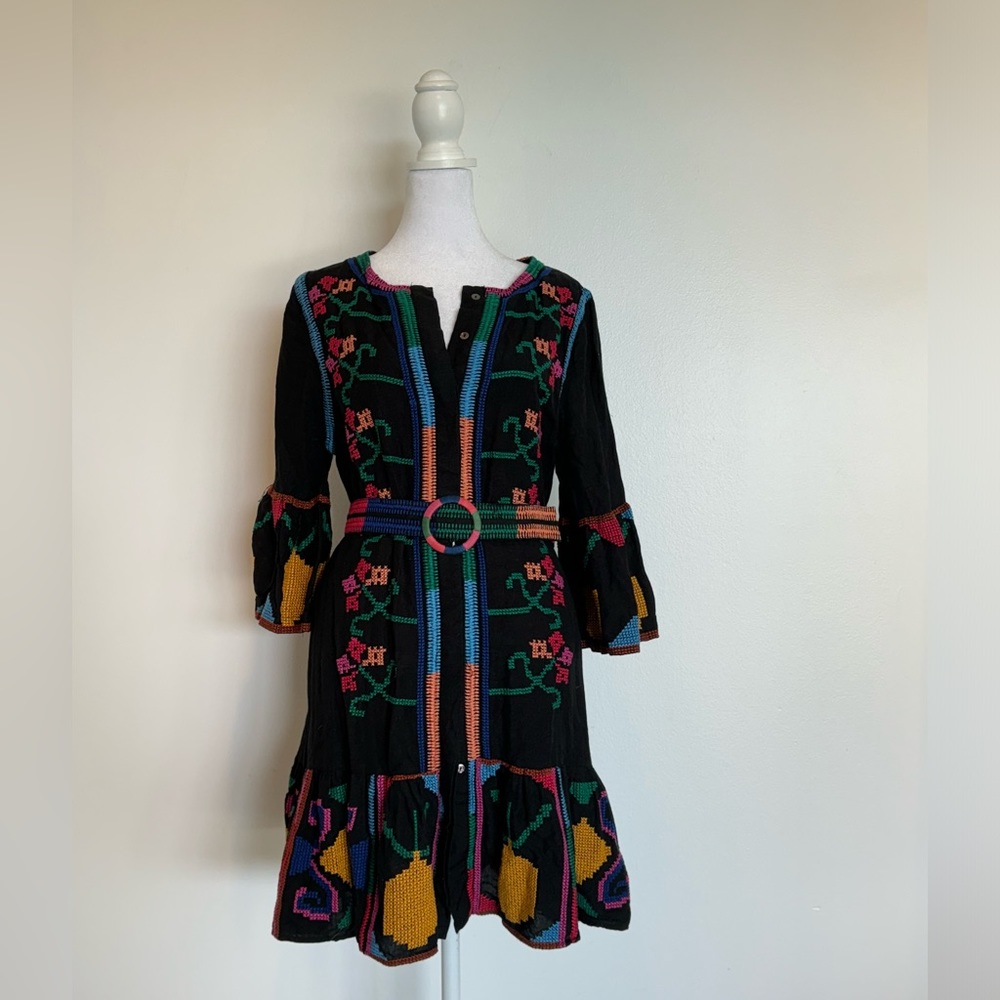 Farm Rio Mutli-Colored Tunic Dress - Size Medium